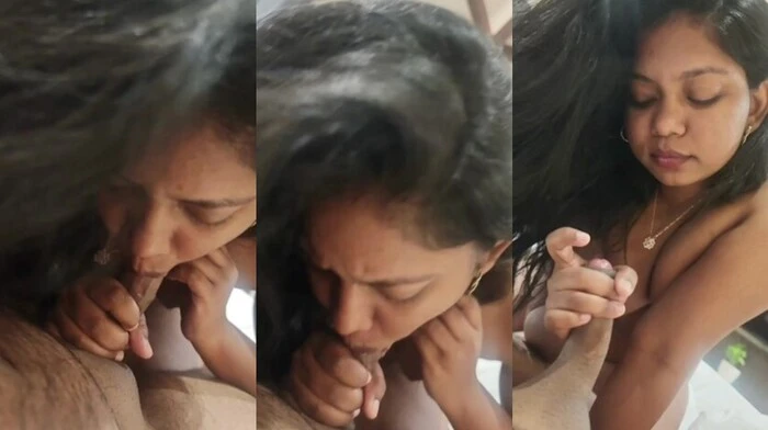 Desi Babe Taking Cum Inside her Mouth Srilankan Sex Video