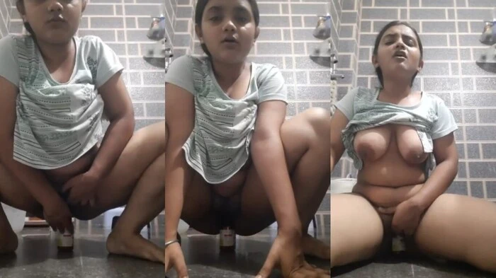 Desi Bitch Putting Bottle Inside Her Pussy Srilankan Teen Sex